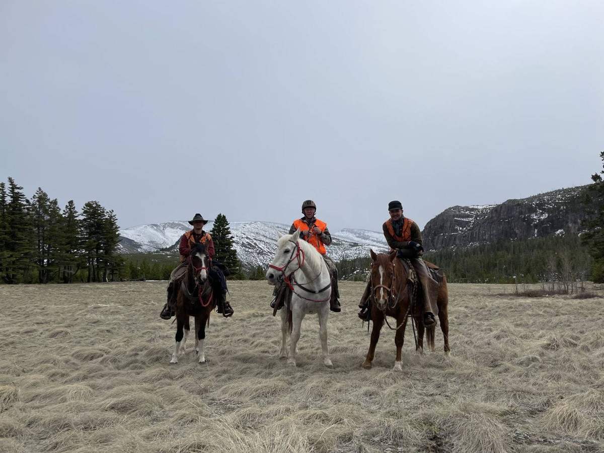 Horseback wilderness fishing trip